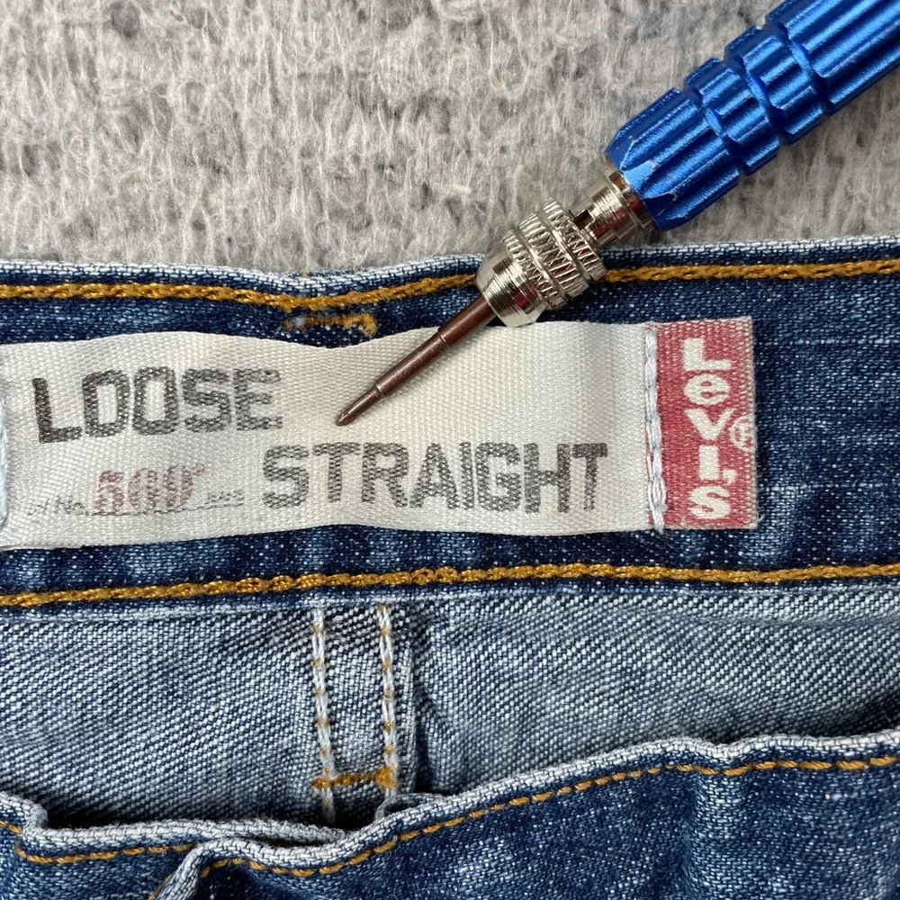 Levi's Jeans Mens 36x30 Blue 569 Loose Straight Leg Denim Casual Classic